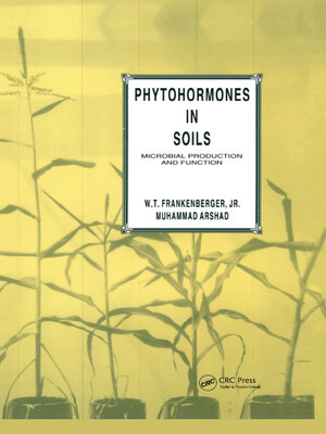 cover image of Phytohormones in Soils Microbial Production & Function